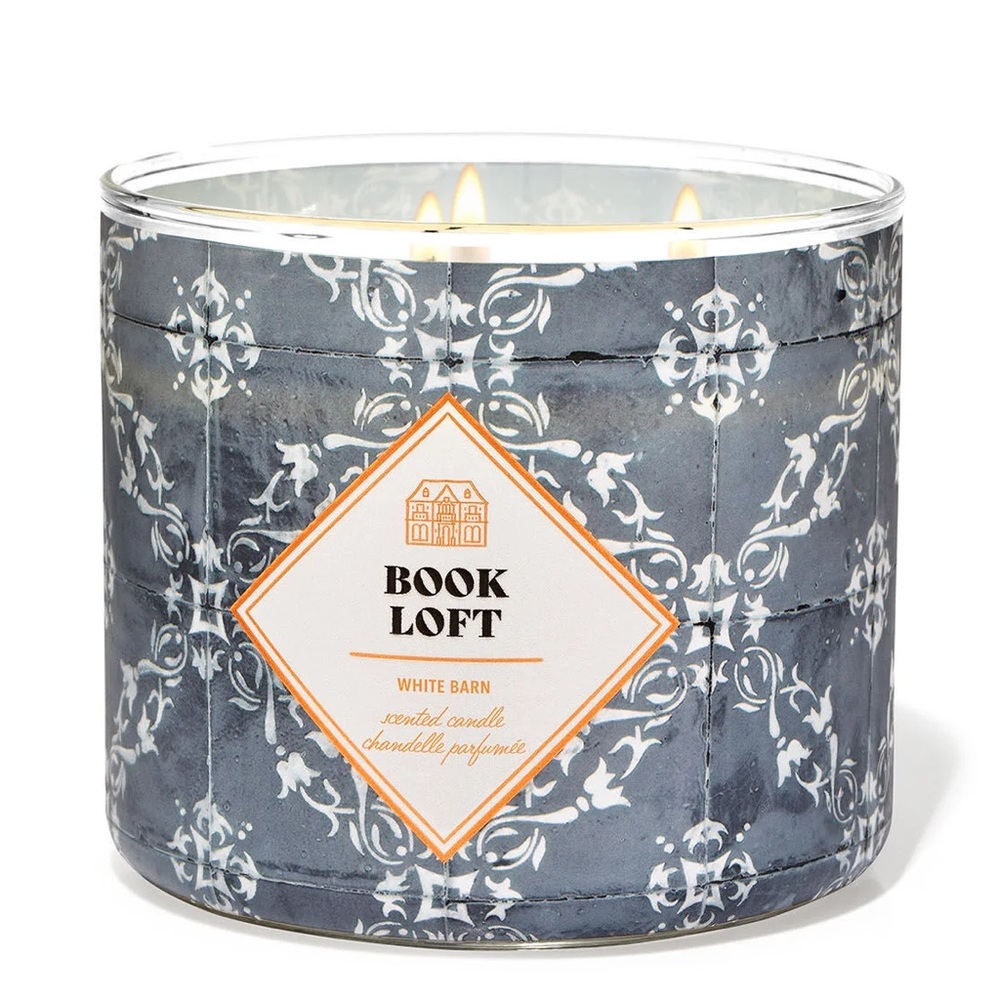 White Barn Book Loft 3 Wick Candle - Picture 2 of 5